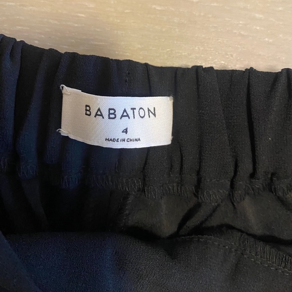 BABATON black crepe pants, size 4 - Picture 5 of 6